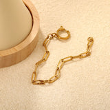Carpet embossed chain 0.9*4*12mm long cross chain 17cm without spring clasp. Hand chain. Steel color/Golden asonjewelry