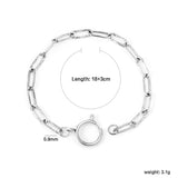 Carpet embossed chain 0.9*4*12mm long cross chain 17cm without spring clasp. Hand chain. Steel color/Golden asonjewelry