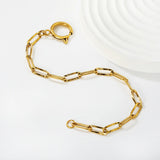 Carpet embossed chain 0.9*4*12mm long cross chain 17cm without spring clasp. Hand chain. Steel color/Golden asonjewelry