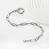 Carpet embossed chain 0.9*4*12mm long cross chain 17cm without spring clasp. Hand chain. Steel color/Golden