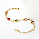 8.6*8.6mm multi-color zirconia beads in five colors, 3mm bead necklace, 18+3cm+6mm round pendant, bracelet, gold asonjewelry