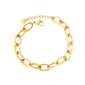 5.2 * 29mm chain accessory 0.3 cross chain 18 + 3cm + 6mm round tail brand bracelet gold asonjewelry