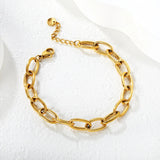 5.2 * 29mm chain accessory 0.3 cross chain 18 + 3cm + 6mm round tail brand bracelet gold asonjewelry