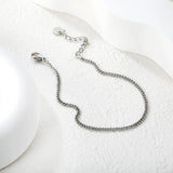 Width: 2.3mm, Thickness: 1.2mm. Double-bead chain, 17+3cm+6mm in length. Round tail style bracelet. Steel color/Gold. asonjewelry