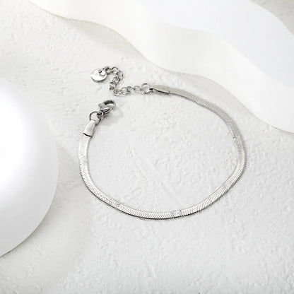 3.0 Pressure Sunflower Blade Chain 17 + 3cm + 6mm Round Tail Brand Hand Chain Steel/Gold asonjewelry