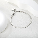 3.0 Pressure Sunflower Blade Chain 17 + 3cm + 6mm Round Tail Brand Hand Chain Steel/Gold