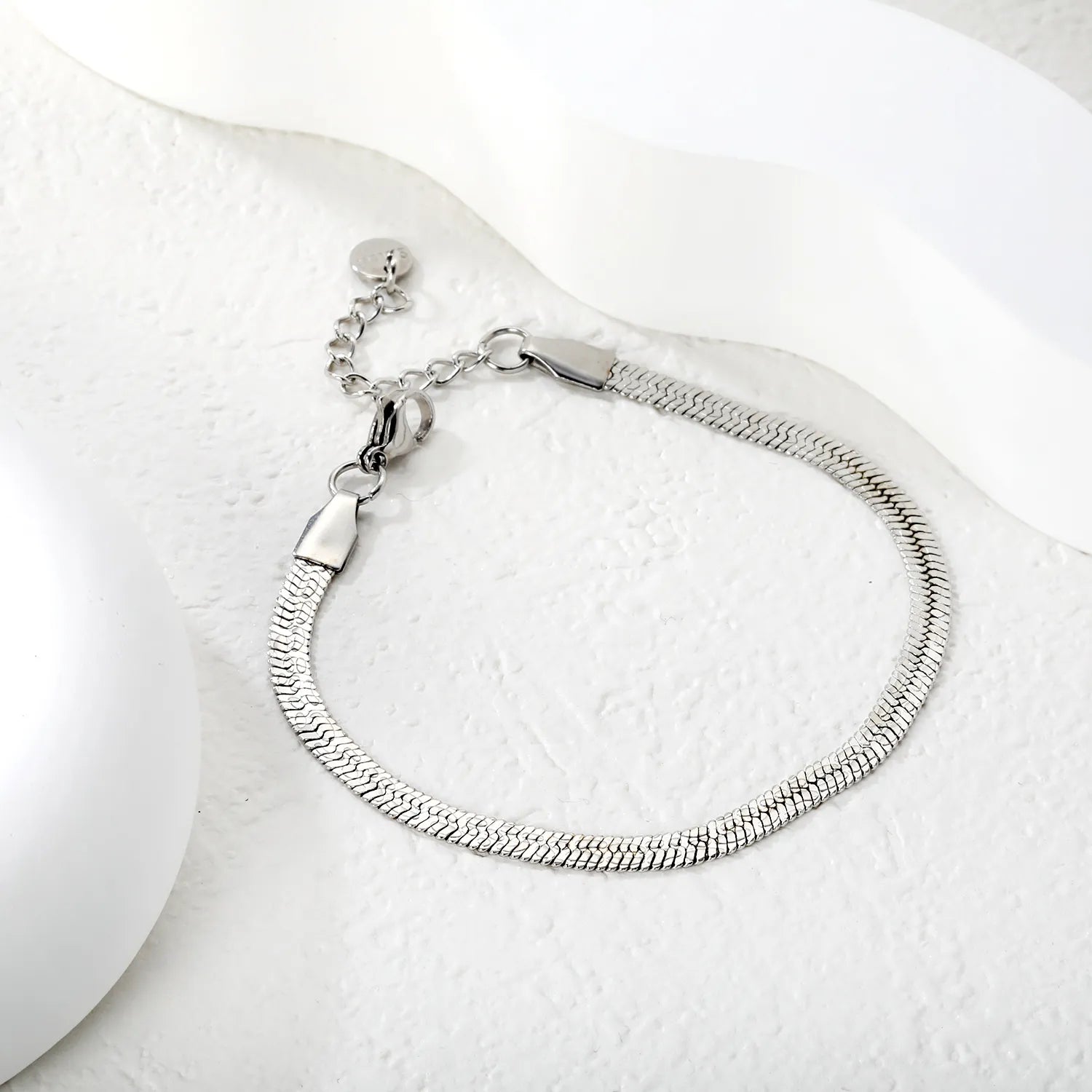 4.0 Water Jet Blade Chain 17 + 3cm + 6mm Round Tail Brand Hand Chain Steel/Gold asonjewelry