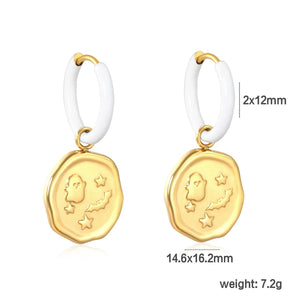 2mm x 12mm white teardrop earring backs 14.6mm x 16.2mm irregular oval Halloween accessories asonjewelry