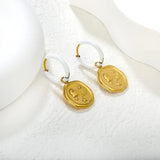 2mm x 12mm white teardrop earring backs 14.6mm x 16.2mm irregular oval Halloween accessories asonjewelry