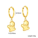 2.0*12mm Ear Hooks 11.3*14mm Glove Accessories Earrings Gold asonjewelry