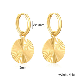 2.0*10mm Stud Earrings 15mm Filigree Round Design - Asonjewelry