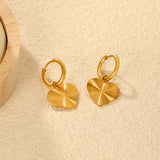 2.0*10mm Stud Earrings 16mm Engraved Heart Design - Asonjewelry