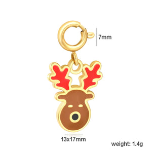 13*17mm Drip-Style Elk 7mm Spring Buckle Accessory Gold asonjewelry