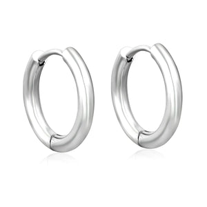 (Same as LPE12541S) Three-Pair Coil Earrings, Steel Color - Asonjewelry
