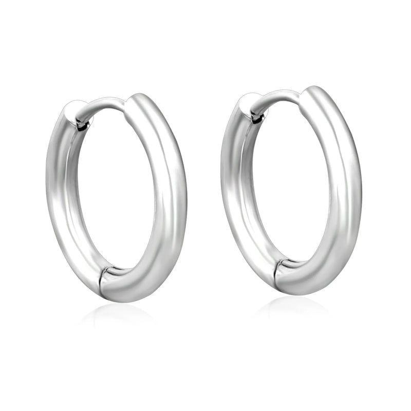 (Same as LPE12541S) Three-Pair Coil Earrings, Steel Color - Asonjewelry
