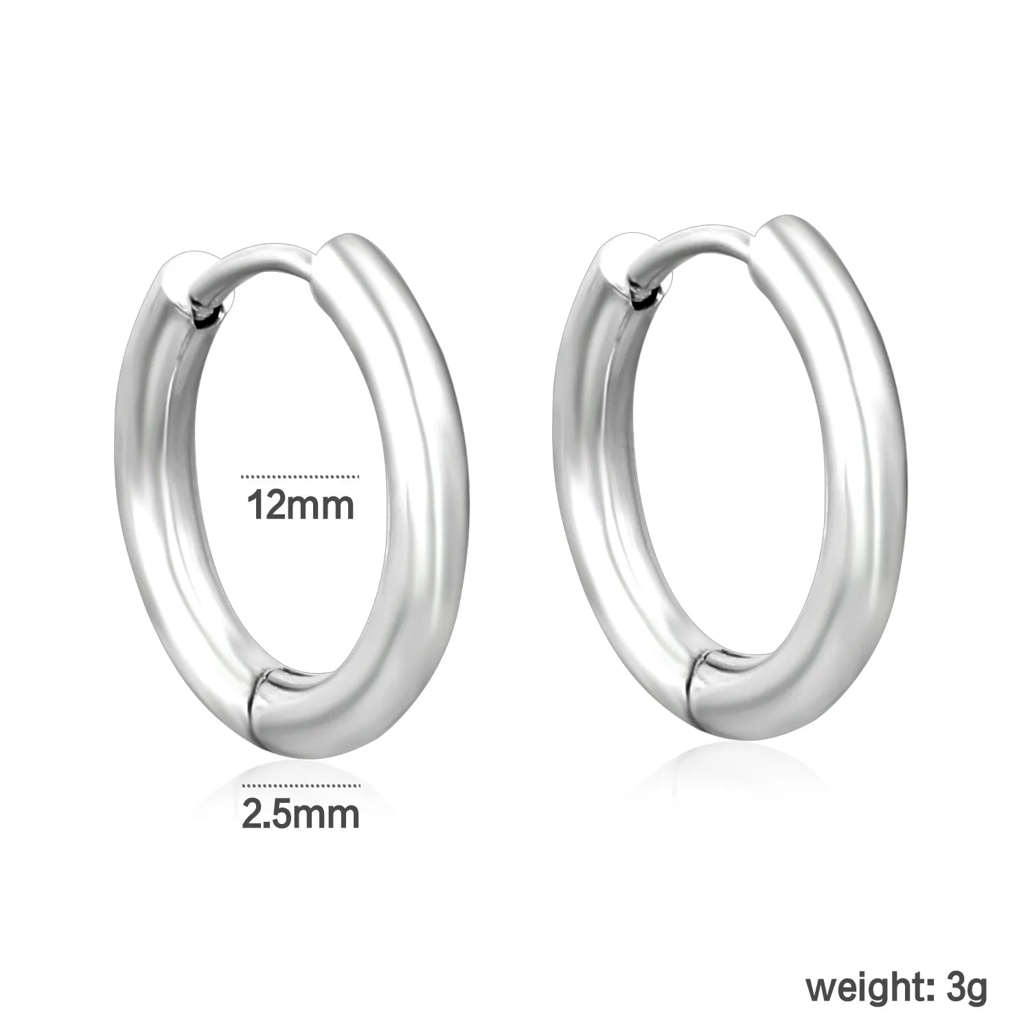 (Same as LPE12541S) Three-Pair Coil Earrings, Steel Color - Asonjewelry