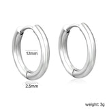 (Same as LPE12541S) Three-Pair Coil Earrings, Steel Color - Asonjewelry