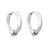 (Same as LPE12541S) Three-Pair Coil Earrings, Steel Color - Asonjewelry