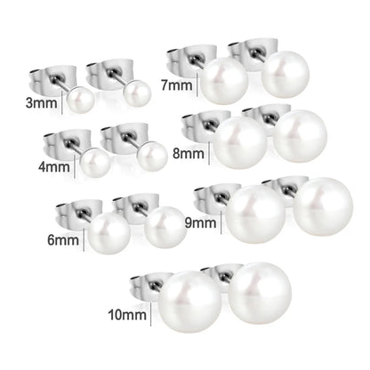 3mm/4mm/6mm/7mm/8mm/9mm/10mm bread pearl (freshwater pearl) butterfly earrings, steel color asonjewelry