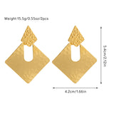 Wholesale Original design women's Stainless steel earrings From 2.46x3.68cm-6.45x3.5cm small jewelry simple 18K gold earrings