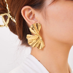 Wholesale Original design women's Stainless steel earrings From 2.46x3.68cm-6.45x3.5cm small jewelry simple 18K gold earrings