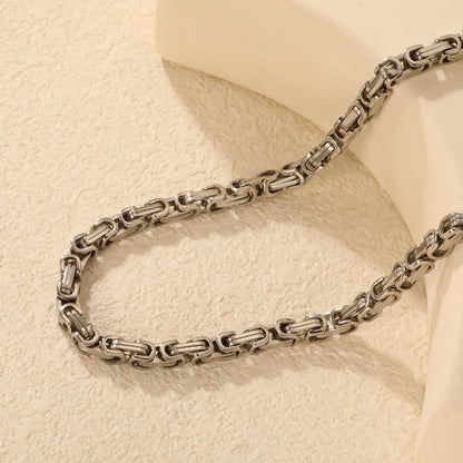 (LPC107050S)(LPC107060S)  Imperial Chain Steel Color - Asonjewelry