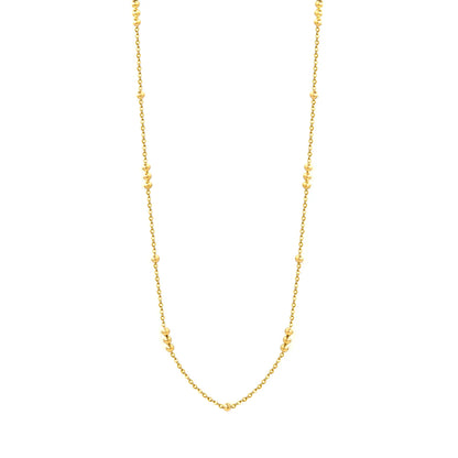 (LP300645G) Ball O-Link Necklace, Gold - Asonjewelry