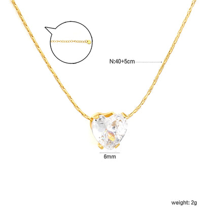 Necklace 0.3mm solid chain with cross-shaped hammer 40+5cm + round pendant Gold - Asonjewelry