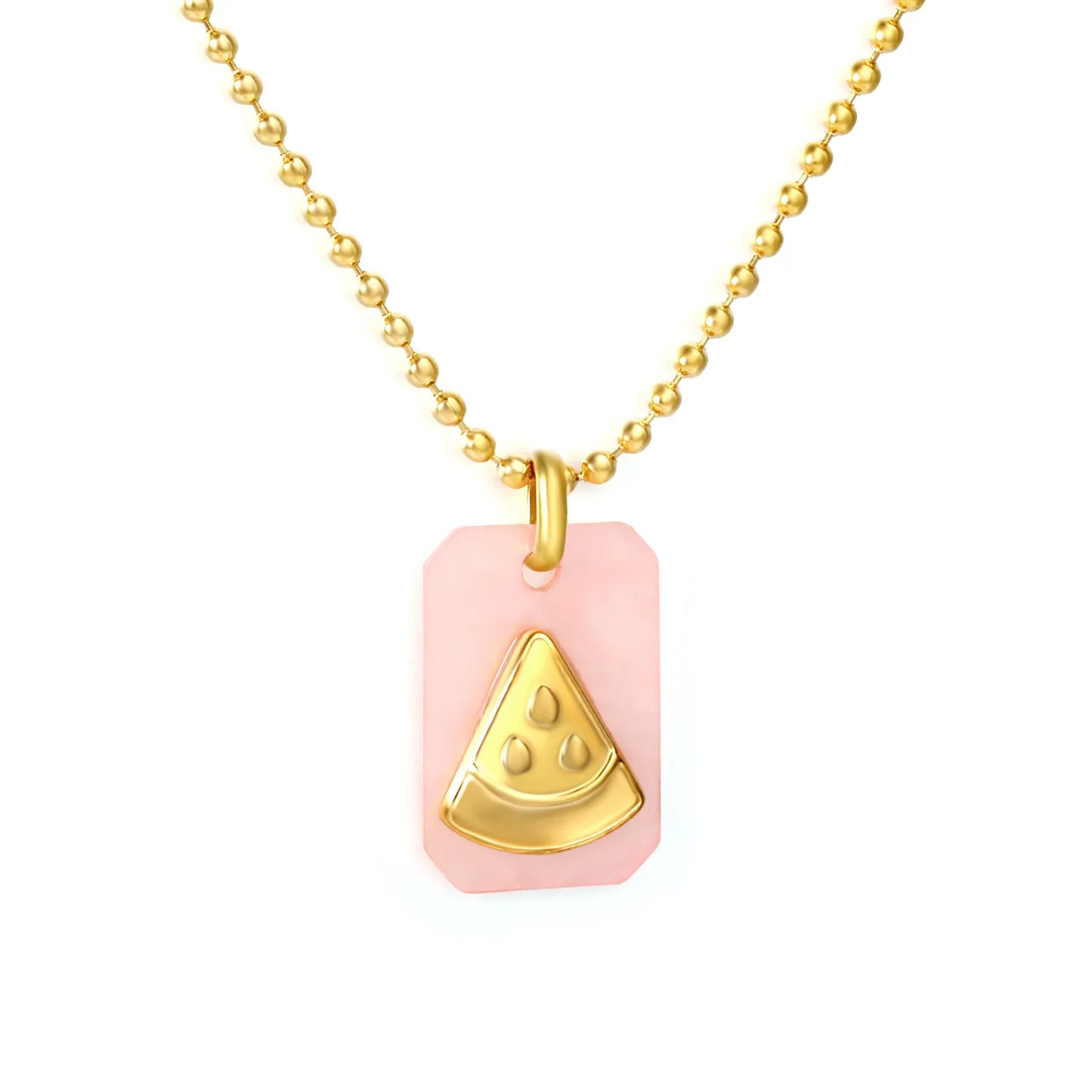 1.5mm Bead Chain: 45+5cm + 6mm End Cap Accessory: 6.6*11mm Acrylic: 11*17mm, Approx. 2mm Thickness Process: Acrylic Adhesive Attachment - Asonjewelry