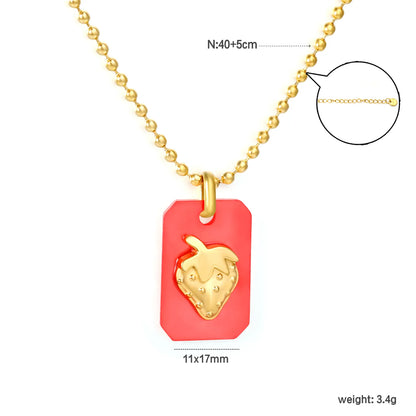 1.5mm Bead Chain: 45+5cm + 6mm End Cap Accessory: 6.6*11mm Acrylic: 11*17mm, Approx. 2mm Thickness Process: Acrylic Adhesive Attachment - Asonjewelry