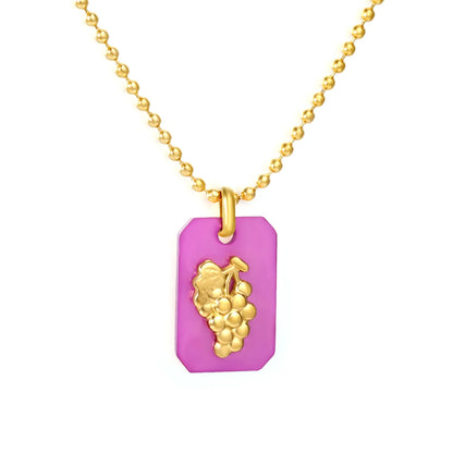 1.5mm Bead Chain: 45+5cm + 6mm End Cap Accessory: 6.6*11mm Acrylic: 11*17mm, Approx. 2mm Thickness Process: Acrylic Adhesive Attachment - Asonjewelry