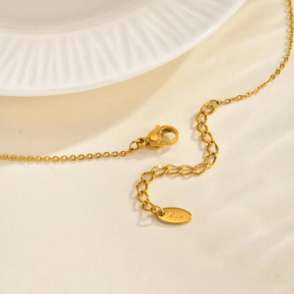 Waterdrop Necklace Gold 05 Cross Chain 40+5cm + 4.5*8.6mm Oval Tag Snake 2.6*29mm Pendant Waterdrop 9.35*16.6mm Chain Length 6.5cm