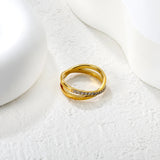 Single Ring of Steel/Steel 6 Double-layer Ring Christmas Gift asonjewelry