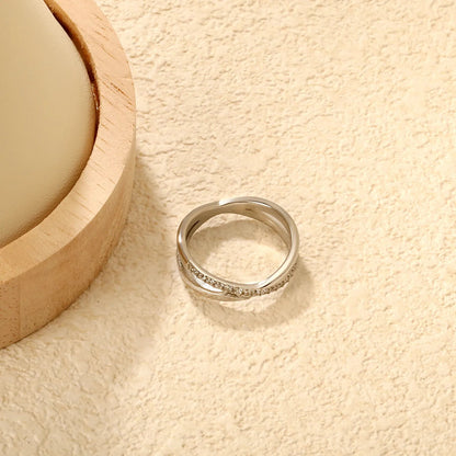 Single Ring of Steel/Steel 6 Double-layer Ring Christmas Gift asonjewelry