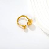 Date & Office Gold Open Ring Elegant Versatile Affordable Band - Asonjewelry