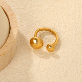 Date & Office Gold Open Ring Elegant Versatile Affordable Band - Asonjewelry