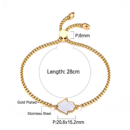 Stainless Steel White Arrow Accessory Bracelet asonjewelry