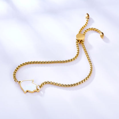 Stainless Steel White Arrow Accessory Bracelet asonjewelry