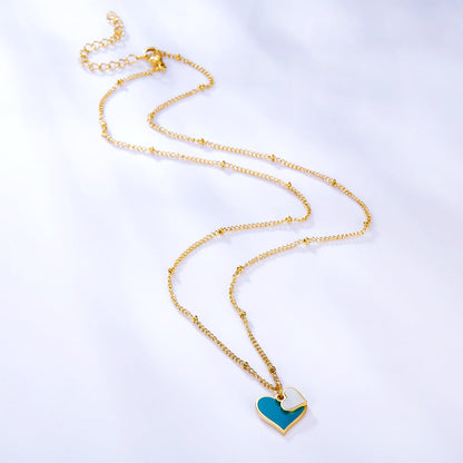 New Fashion Small and Large Heart-shaped Necklace For Women asonjewelry