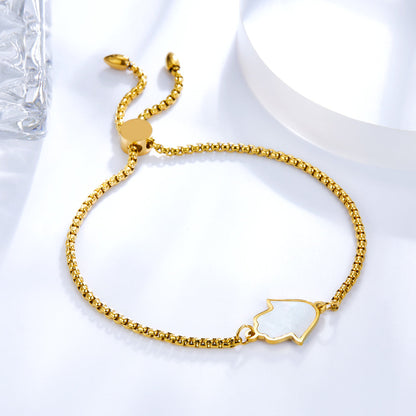 Stainless Steel White Arrow Accessory Bracelet asonjewelry