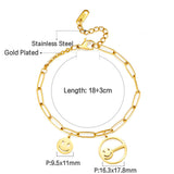 Smiley+Circle Hollow With Smiley Accessory Bracelet