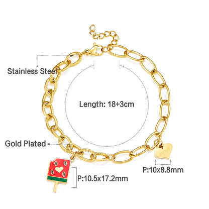 Popsicle Mixed Color+Heart Shape Accessories Bracelet asonjewelry