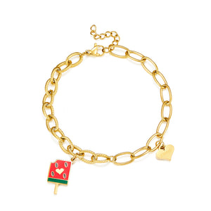 Popsicle Mixed Color+Heart Shape Accessories Bracelet