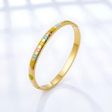 Fashion Jewelry Mixed Color Letter Hard Bracelet