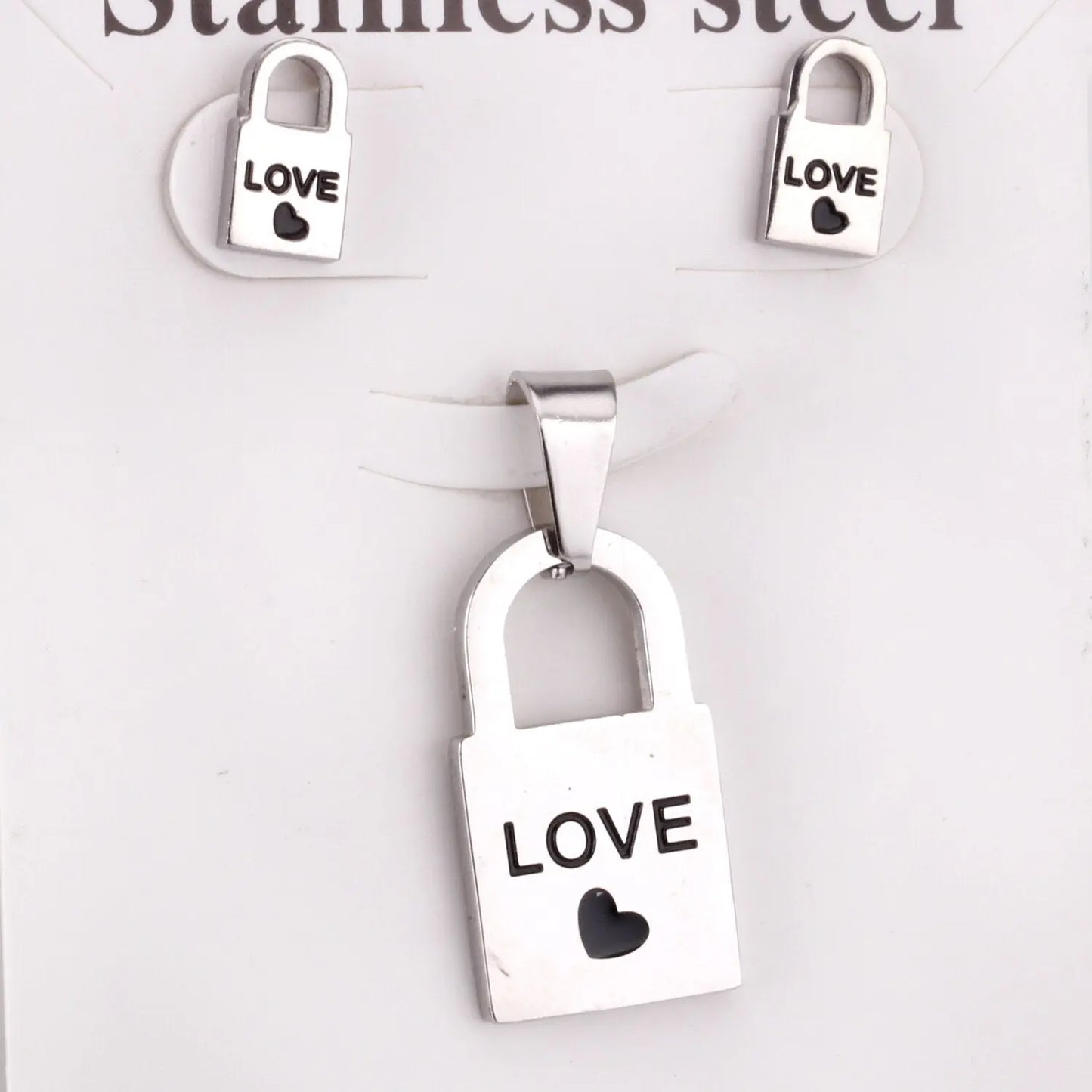 Couple Statement Jewelry Sets Lock Design Love Gifts For Friends Matching Sets Keys And Lock Necklace And Pendients asonjewelry