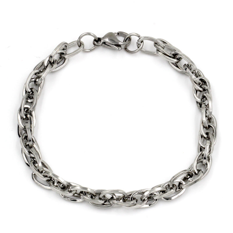 Fashion Stainless Steel Soft Chain Bracelet for Women asonjewelry