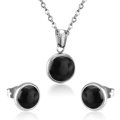 Opal Shell Dubai Wedding Bridal Christmas Jewelry Sets Pendant Necklace Earring For Women Gold Indian Jewellery Set asonjewelry