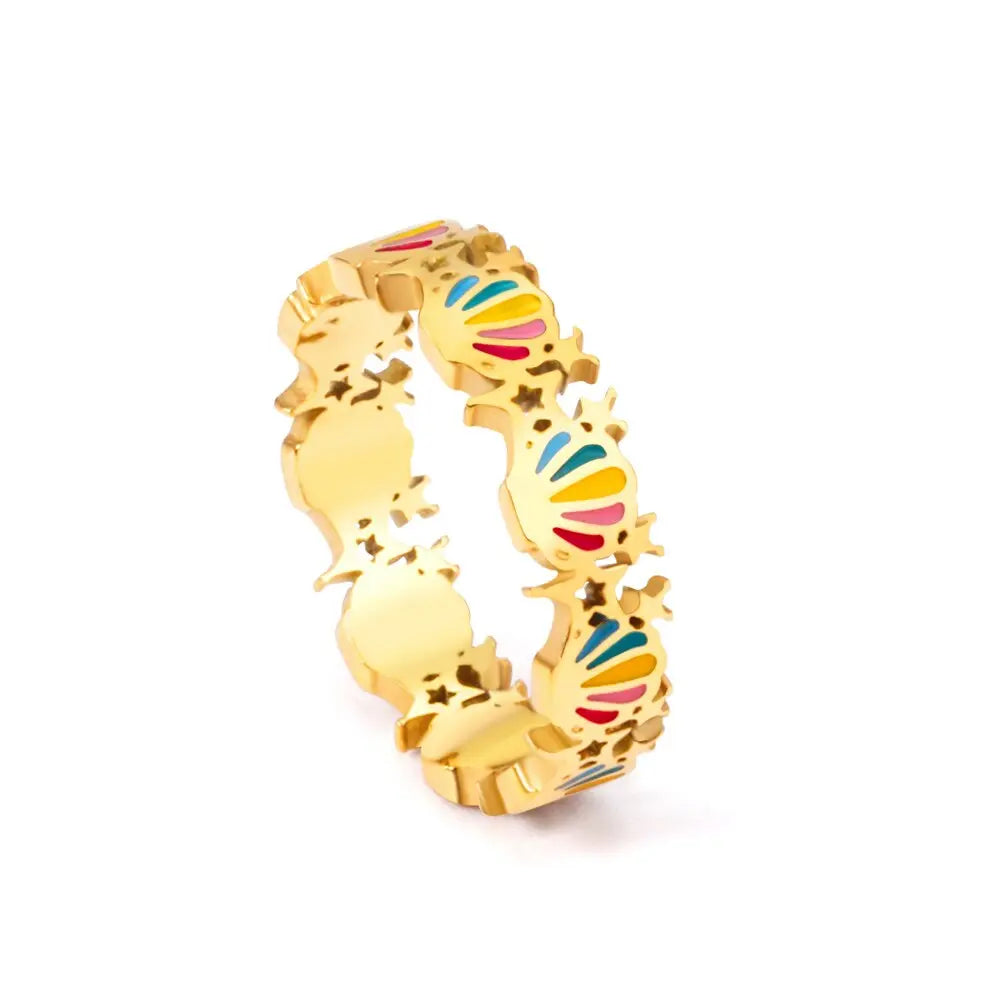 Stainless Steel Decor Rings For Women y2k Accessories Fairy Grunge 2022 Finger Ring Colorful Aesthetic Fine Jewelry asonjewelry