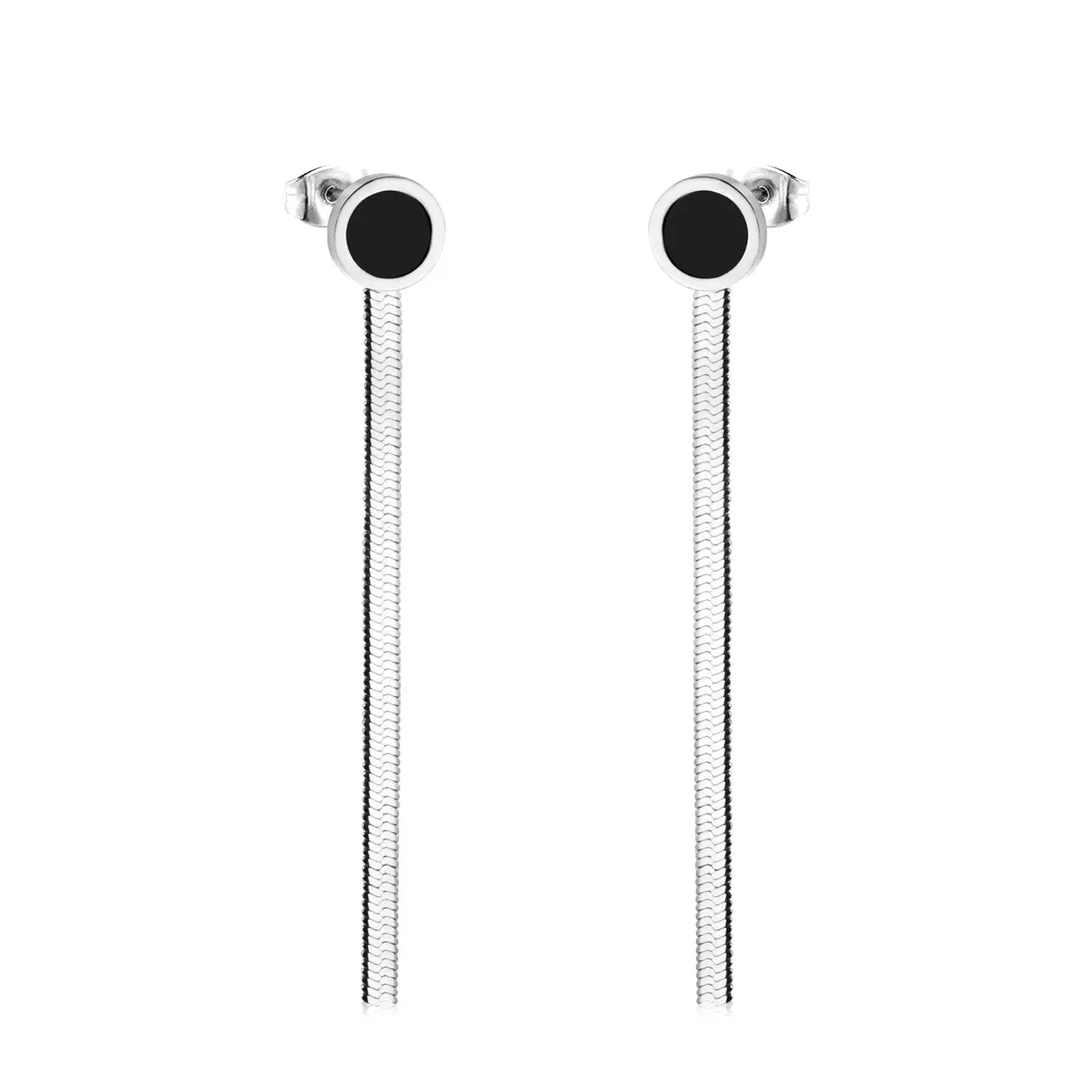 Vestido Jewelry Korean Style Wedding Tassel Drop Earrings Women Stainless Steel Dangle Earings Christmas Pendientes asonjewelry