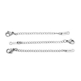 ASON 10 pcs/lot Extension étendue chaîne de queue en or en acier inoxydable fermoirs à homard connecteur bricolage fabrication de bijoux Bracelet colliers 